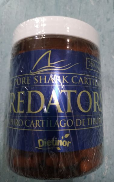 Predatori 100% Cartilagine di Squalo 750 mg 80 Capsule