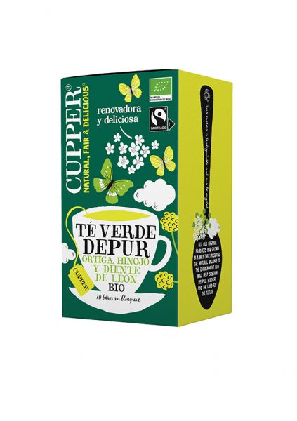 Chá Verde Cleanse BIO 20 saquetas - CUPPER