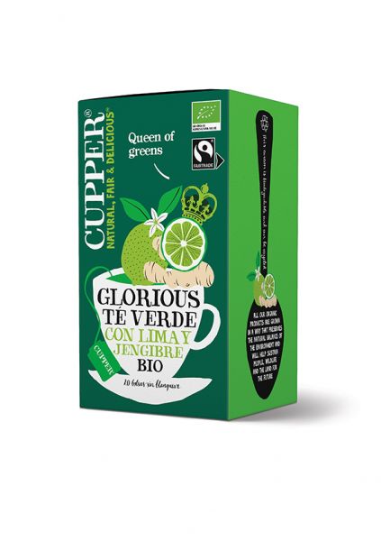 Green Tea Lime i Ginger BIO 20 Bosses - CUPPER