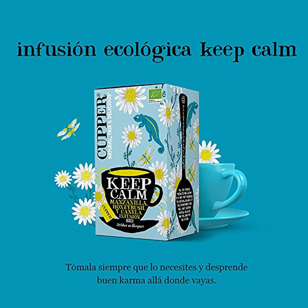 Infusão Keep Calm BIO 20 bolsas - CUPPER Img 2