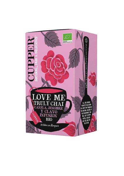 Infusão Love Me Truly BIO 20 bolsas - CUPPER