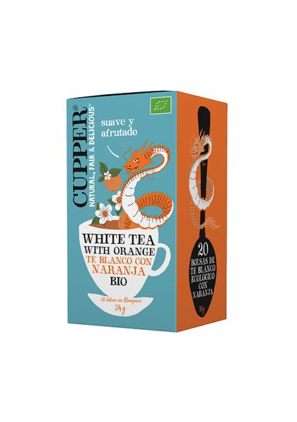 Thé blanc à l'orange BIO 20 sachets - CUPPER