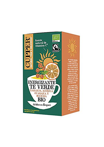 Chá Verde Energizante BIO 20 Saquinhos - CUPPER