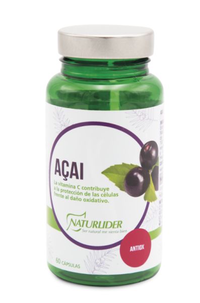 Açaí 60 cápsulas vegetais - NATURLIDER