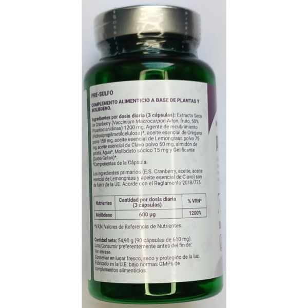 Pre-Sulfo 90 Capsule Vegetali - NATURLIDER Img 3