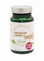 Kopen NATURLIDER Koreaanse Ginseng 60 Plantaardige Capsules Door 18,25€