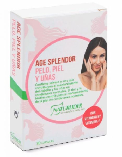 Age Splendor Hair Skin Nails 30 Vegetable Capsules