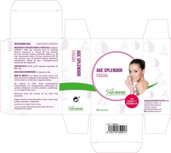 Age Splendor viso 30 capsule vegetali - NATURLIDER Img 2