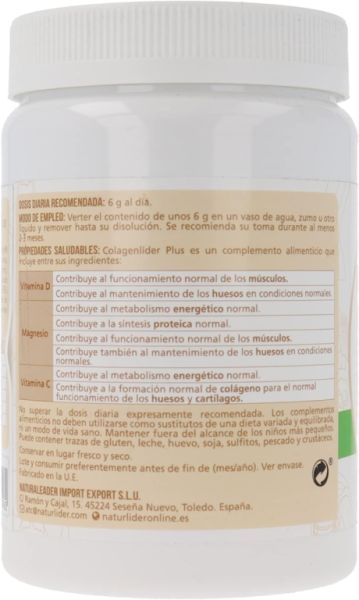 Col·lagenlider Plus 180 g - Col·lagen Hidrolitzat Img 2