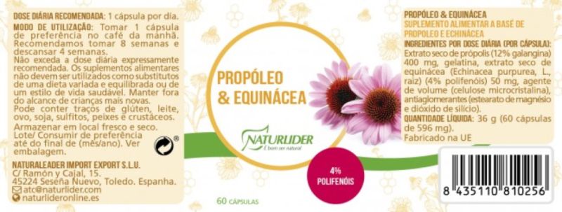 PROPOLEO & EQUINACEA NATURLIDER 60 Vcaps Img 2