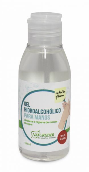 GEL HIDROALCOÓLICO NATURLIDER PROTETOR DE MÃOS ALOE 100 ml