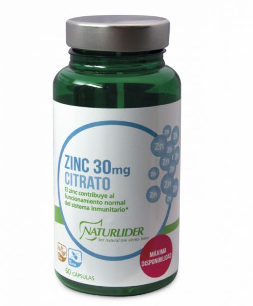 CITRATE DE ZINC NATURLIDER 60 Vcaps - NATURLIDER