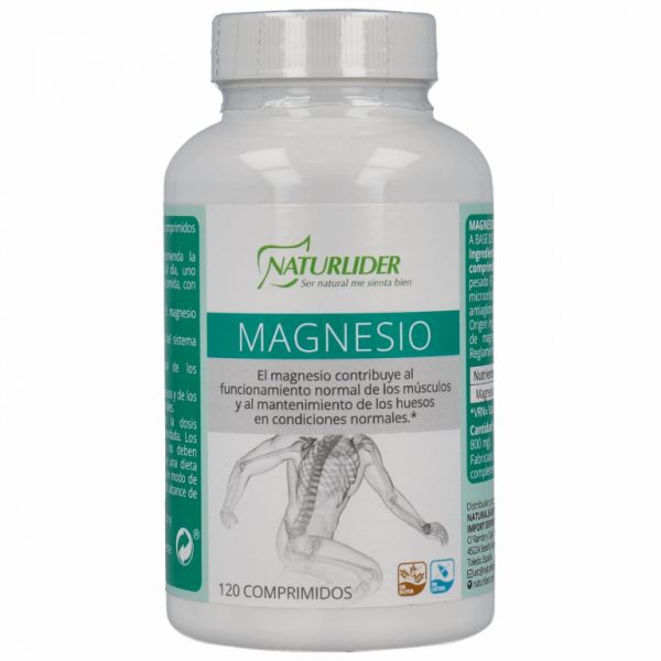 Carbonato Magnesio 120 Comprimidos - NATURLIDER