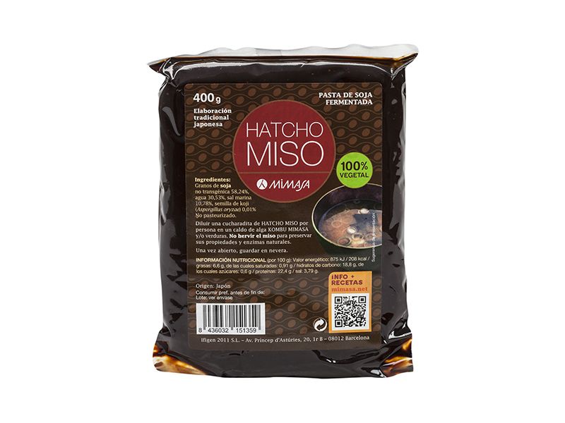 Hatcho Miso 400 g - MIMASA