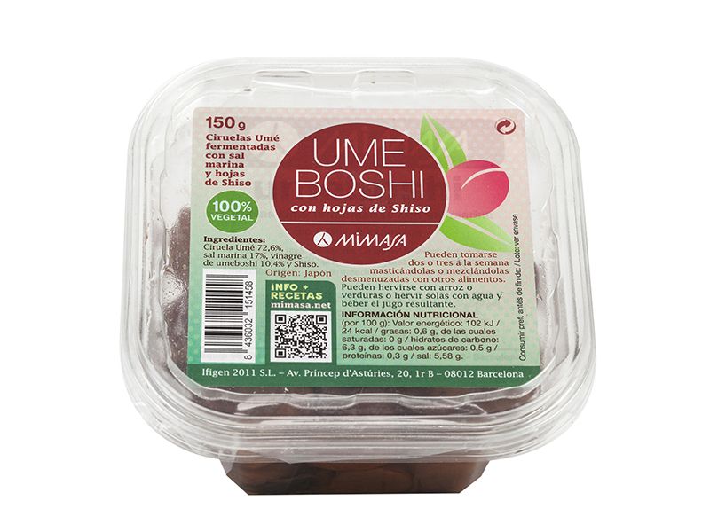 Umeboshi amb Sisho 150 g - MIMASA