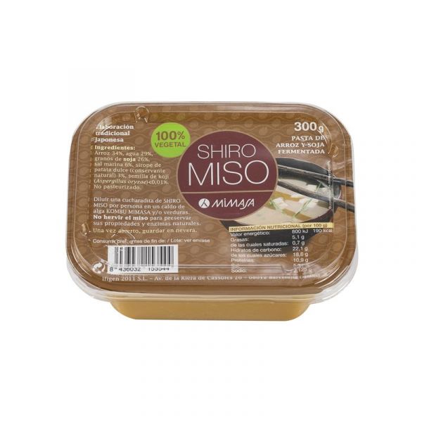 Shiro Miso 300 g (Arròs Blanc) - MIMASA