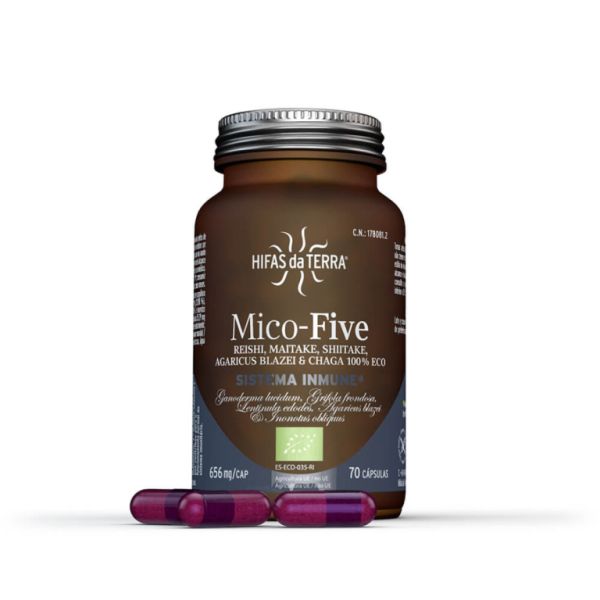 Mico Five e Chaga 70 cápsulas - HIFAS DA TERRA Img 2