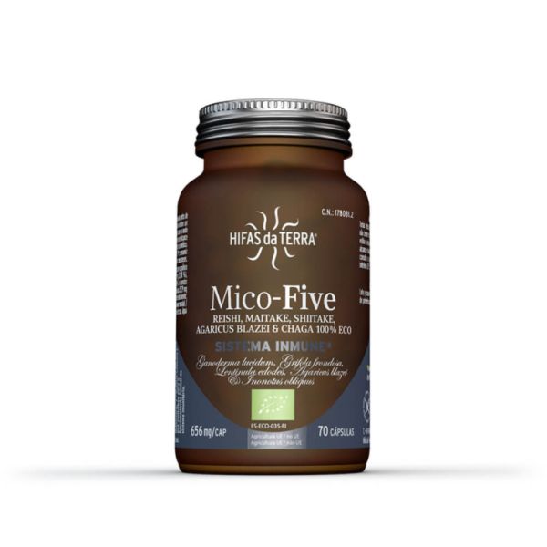 Mico Five e Chaga 70 cápsulas - HIFAS DA TERRA