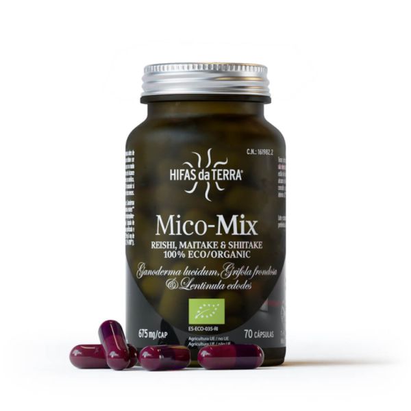 Mico Mix Extract Reishi Maitake Shiitake 70 cápsulas Img 2