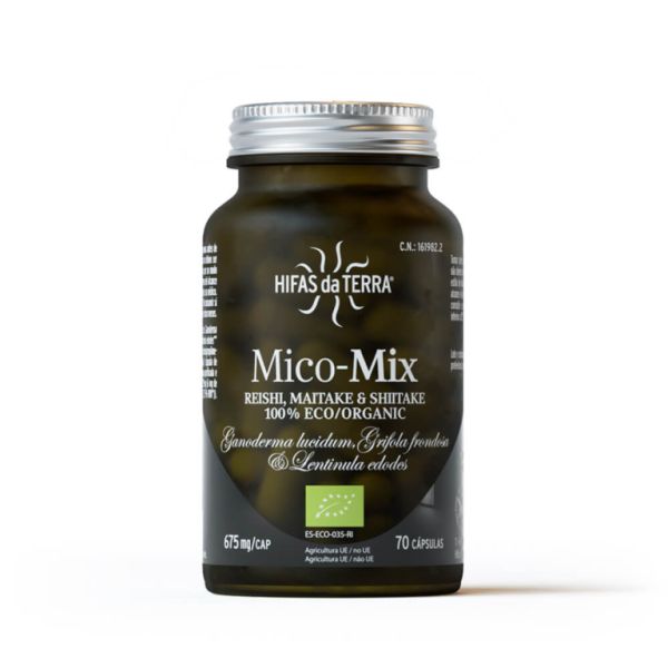 Extrato Mico Mix Reishi Maitake Shiitake 70 cápsulas