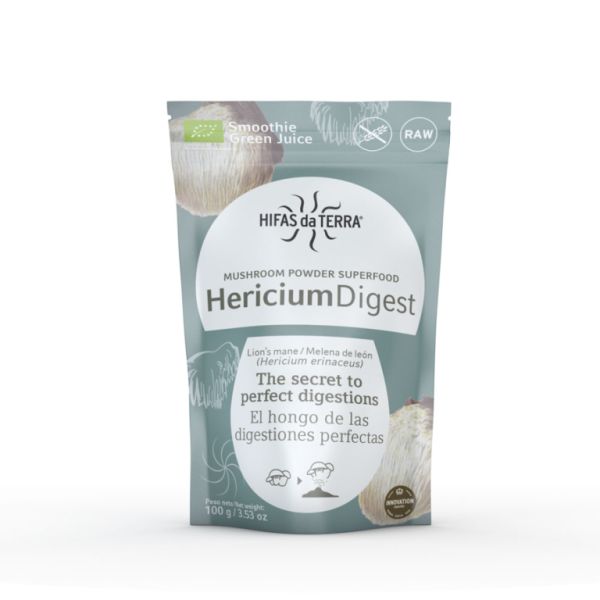 Hericium Digest Superalimento orgânico em pó 100 g