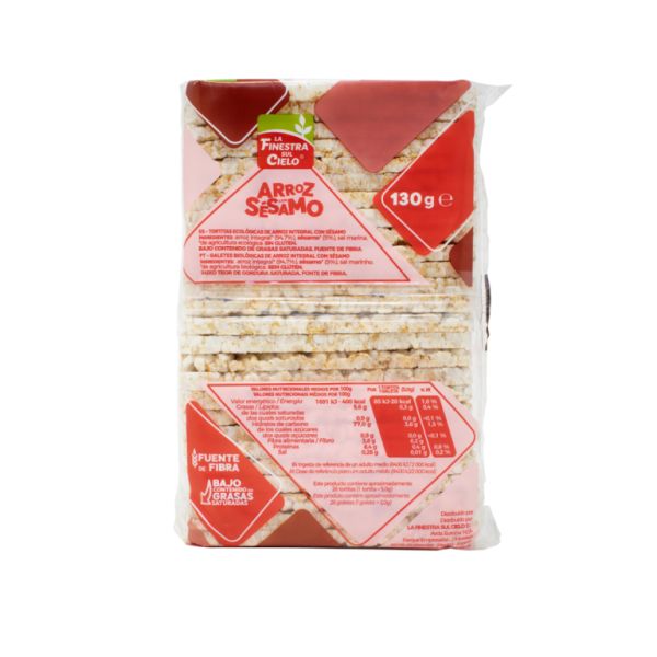 Coquetes Arròs Amb Sesamo Bio 130g