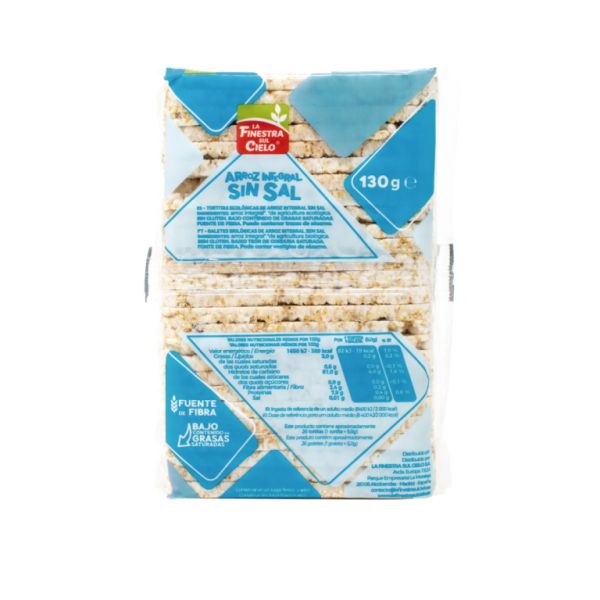 Bio Saltless Rice Pancakes 130g