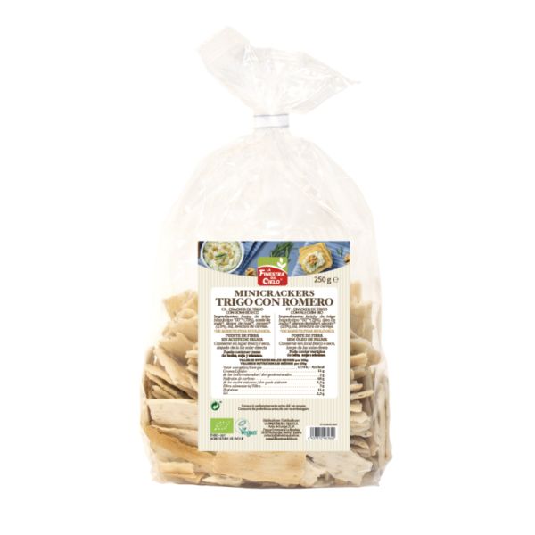 Mini Crakers Di Grano Con Rosmarino Bio 250g