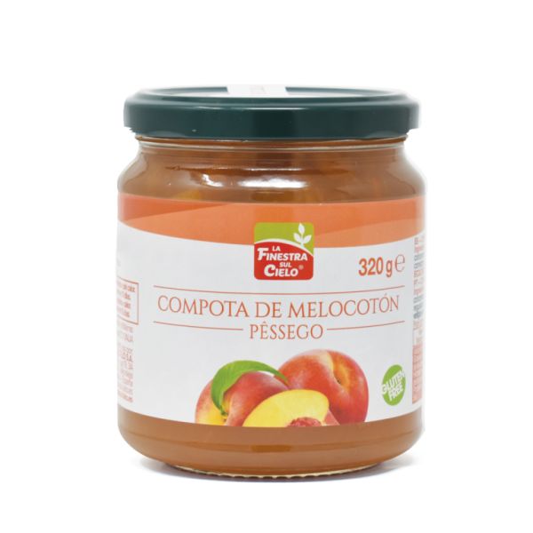 Biologische perzikcompote 320g - FINESTRA SUL CIELO