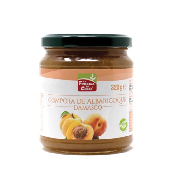 Organic Apricot Compote 320g - FINESTRA SUL CIELO