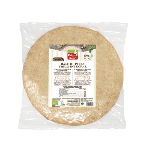 Whole Wheat Pizza Base (2 Bases) Bio 300g