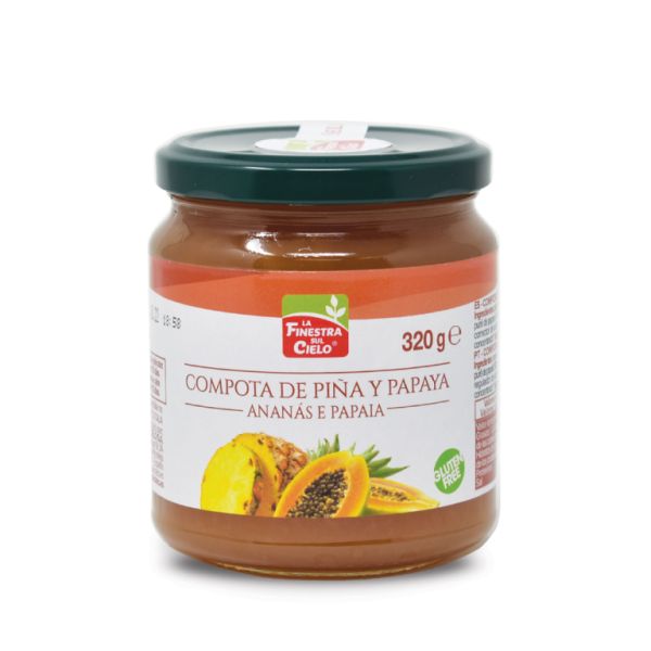 Bio-Kompott aus Ananas und Papaya 320 g