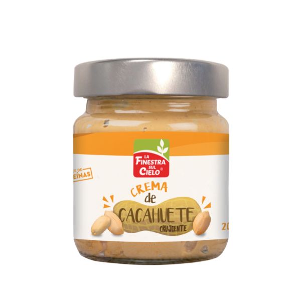 Crema Cacahuete Crunchy Bio 200 g