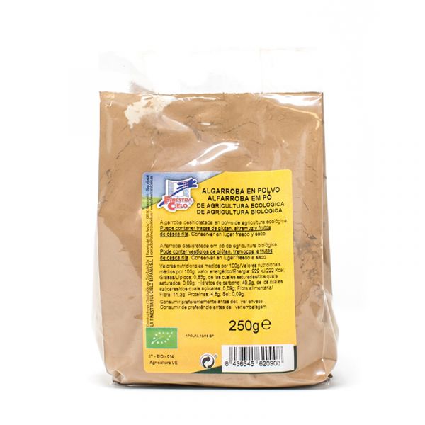 Roasted Carob Powder 250 g - FINESTRA SUL CIELO