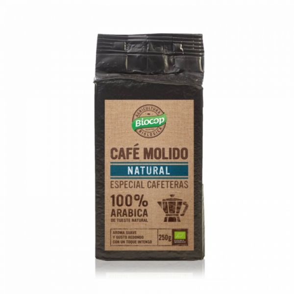 Café moído 100% Arábica 250 g - BIOCOP