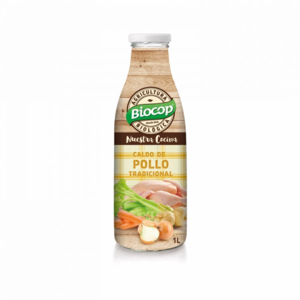 Bouillon de poulet traditionnel 1 l - BIOCOP