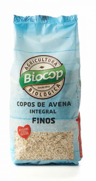 Copos Avena Integral Finos 500 g - BIOCOP