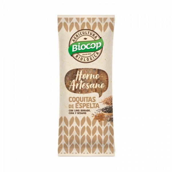 Coquetes Espelta Lino Daurat Xia i Sèsam 75 g