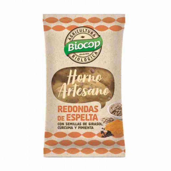 Rodones Espelta Cúrcuma Pebre 50 g - BIOCOP