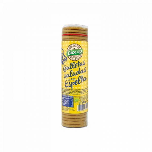 Biscoito Salgado de Espelta 250 g - BIOCOP