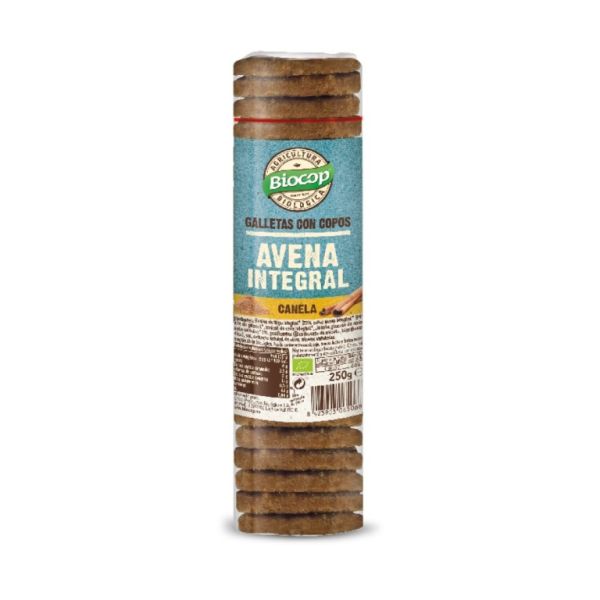 Biscoito Integral De Aveia E Canela 250 g - BIOCOP