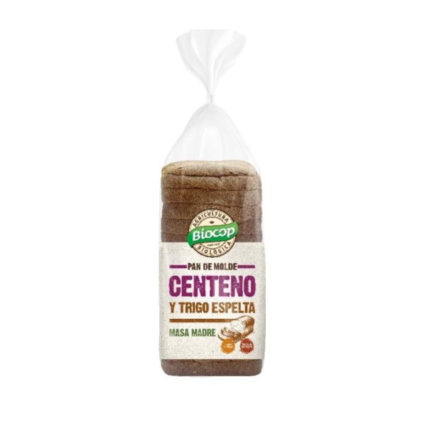 Pa Motlle Centeno i Blat Espelta 400 g - BIOCOP