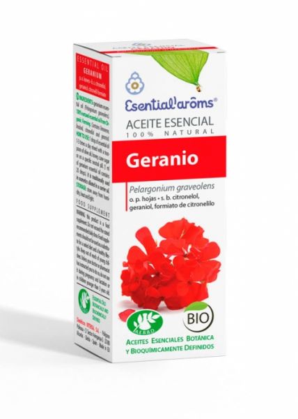 Aceite Esencial Geranio Bio 10 ml - ESENTIAL AROMS