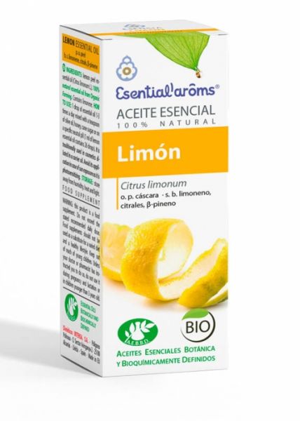 Organic Lemon Essential Oil 10 ml - ESENTIAL AROMS