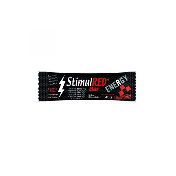 Stimul Red Caféine et Barre de Chocolat 46 g Boite 24 Unités