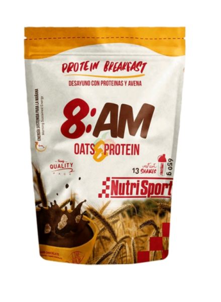 8:AM EIWITONTBIJT 650 gr CHOCOLADE - NUTRISPORT