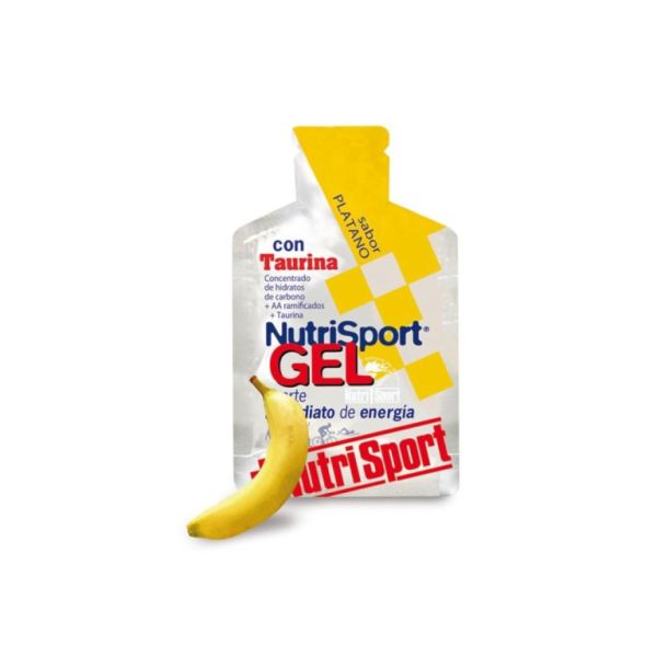 Banana Gel Taurine Gel Box 24 Units - NUTRISPORT