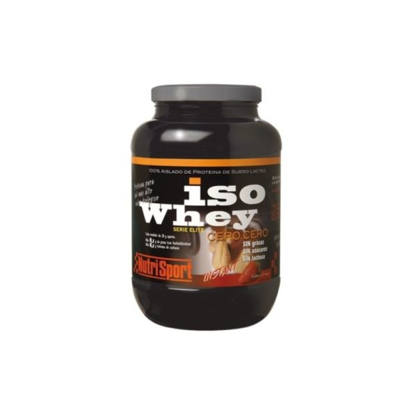 ISO WHEY CERO CERO FRESA 1 kg - NUTRISPORT