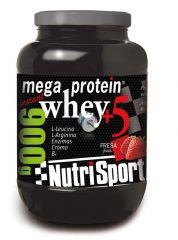 Buy NUTRISPORT MEGA PROTEIN WHEY + 5 900 gr STRAWBERRY By 34,90€