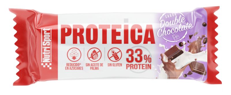 Barra de Proteína de Chocolate Duplo - NUTRISPORT